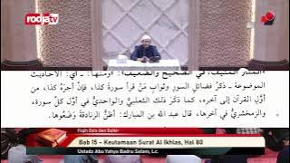 [LIVE] Ustadz Abu Yahya Badru Salam, Lc. - Fiqih Do'a dan Dzikir