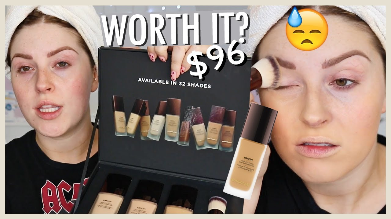 $96 WORTH THE HYPE? 🤷 Hourglass Vanish Foundation First Impression