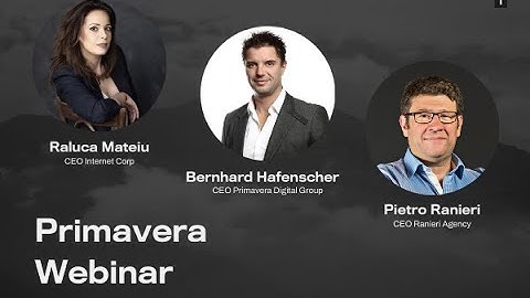 Webinar with Primavera Digital Group - Recording from 21.06.2022