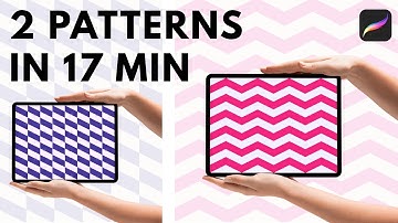 EASY Procreate Seamless Patterns FAST – Chevron & Stripe Pattern Tutorial.