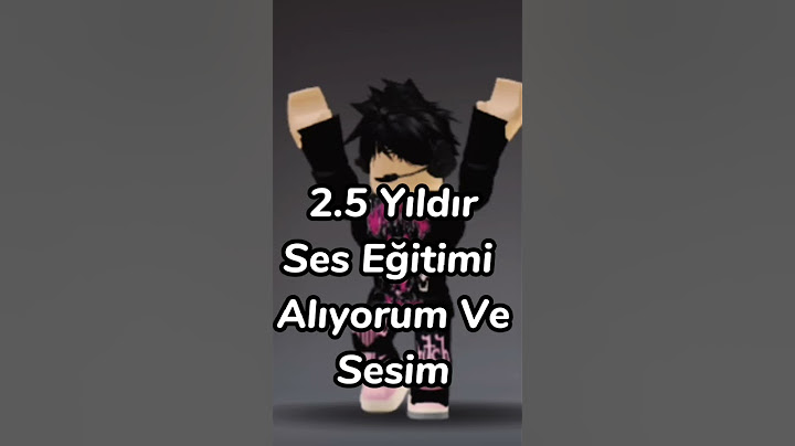 2.5 yıldır ses eğitimi alıyorum ve sesim #roblox #keşfet #shorts