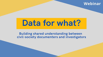 Data for What? | 📅 Webinar