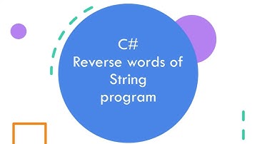C# Program to Reverse Words in a String | String Manipulation Tutorial