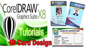 CorelDraw Graphics Suite X8 - How to design finest ID Card for Company /Institution, Pro.Tutorial..