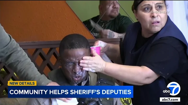 Restaurant workers seen helping deputies in need during ICE protests