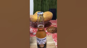 Corona Beer with Slice lemon #shorts
