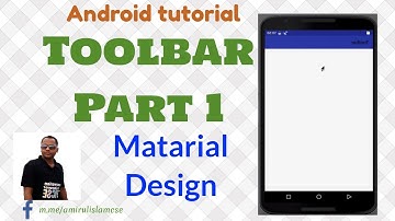 How to use Toolbar in android Part 1 - Android Material Design  Toolbar as ActionBar