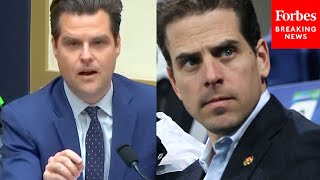 BREAKING: Matt Gaetz Claims He Has Contents Of Hunter Biden's Laptop, Attempts To Enter Into Record