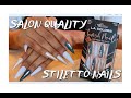 EASY STILETTO NAILS at HOME w/ L.A. COLORS LAVISH ARTIFICIAL NAILS - Style: POSH