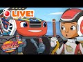 🔴LIVE: Blaze &amp; AJ Time Travel &amp; Play Games MARATHON! | Blaze and the Monster Machines