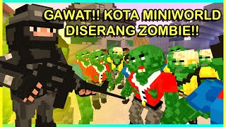 KOTA MINI WORLD DISERANG ZOMBIE!! (Mini World Zombie War Z Indonesia) screenshot 5