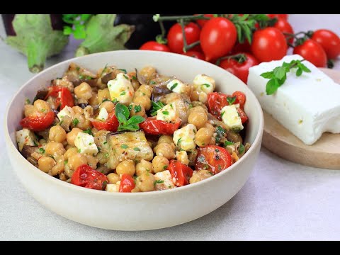 Insalata di ceci e melanzane: sarà un'esplosione di sapori!