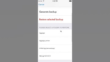 Restore raw component website backup files from Dropbox using HTML Egg for iPhone