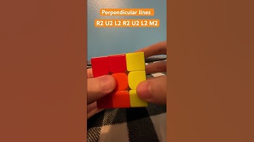 Perpendicular lines ￼Epic Rubiks cube pattern easy step-by-step, Tutorial #rubikscube#cube #pattern￼