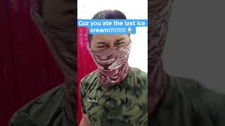 i ate my last ice cream from little brother 😅⁉️#funny #absurd #maskerxshow #trend