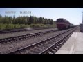 Поезд №42 Москва - Воркута прибывает на станцию Котлас-Узловой