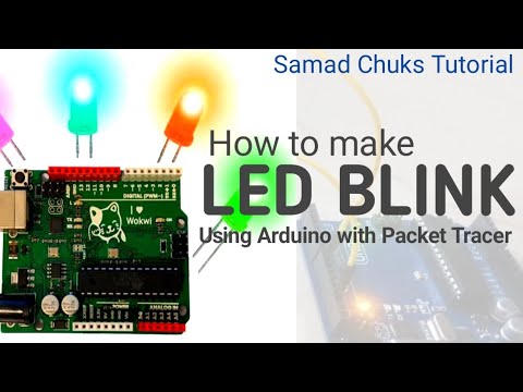 How to make led blink using Arduino with packet tracer - YouTube