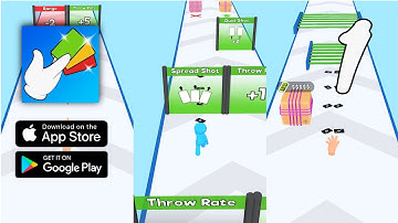 Card Thrower 3D! Gameplay Walkthrough Part 1 - Level 1 ~ 13 (Android IOS)