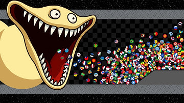 Escape From Hungry Worm - Countries Marble Race in Algodoo