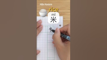 Learn Chinese Character⎮Mi: RICE⎮Handwriting⎮Chinese Hanzi⎮Write Chinese⎮Millie Mandarin