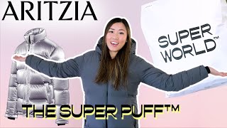 NEW Winter Jacket!! ARITZIA The Super Puff & Puff₂O Review SUPER WORLD | SISTER TRIES IT