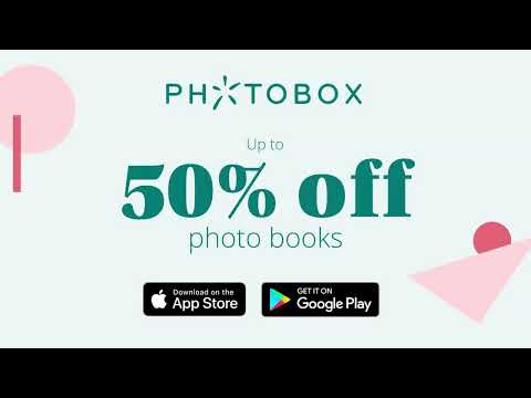 Photobox app - It's easy to use - 50% off books & wall art