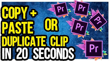 How to copy and paste clips or duplicate in Adobe premiere pro CC 2022!!