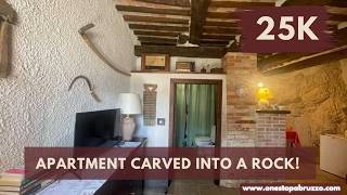 Only 25,000€ already Renovated HOME WITH A ROCK INSIDE?! 🤯 Abruzzo Escape | BEST Airbnb Investment?