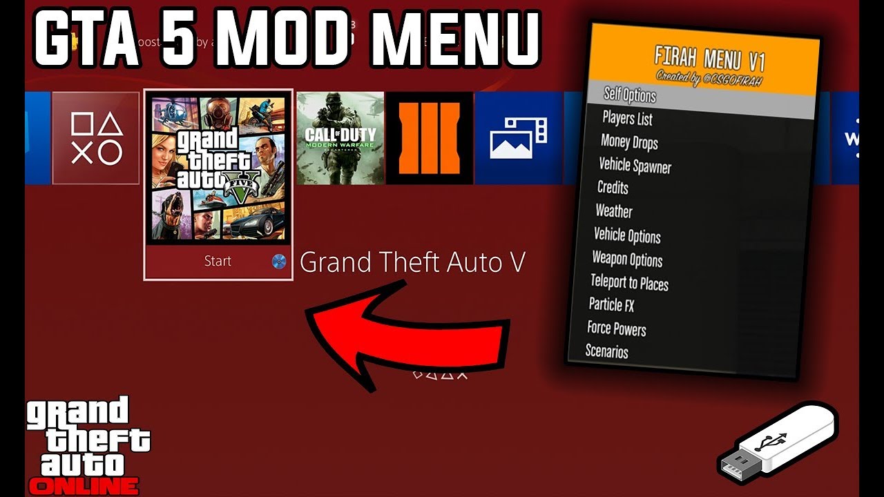 GTA 5 Online: How To Install USB Mod Menus! (XB1,PS4, PS3 ...