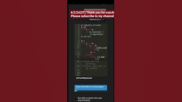 4/2/24(DT) Skillrack Today Daily Test solution #skillrack #skillrackdt #shortsviral #shortstrending