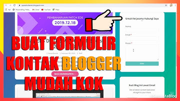 Cara Membuat Formulir Kontak di Blogger Terbaru Mudah 2020
