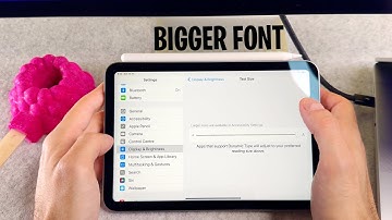 iPad Mini 7 How To Change Font Text Size