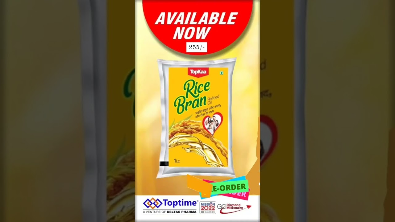 Toptime Deltas Pharma Company Rice Bran Oil