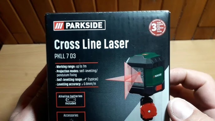 Unboxing and Testing Parkside Cross Line Laser - YouTube