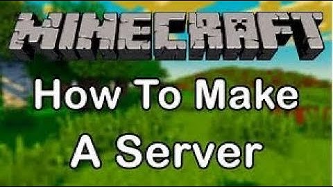 HOW TO MAKE A MINECRAFT SERVER IN 2 MINUTES!