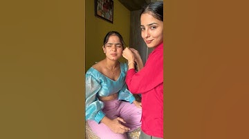 GRWM of My sister 😛| Anju Mor | #ytshort #minivlog #grwm #vlog