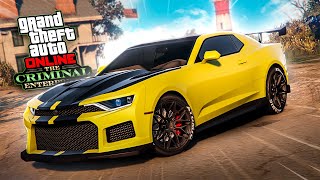 UM ÍCONE! Tunando o Declasse Vigero ZX, O CAMARO! (Gta 5 Online The Criminal Enterprises)