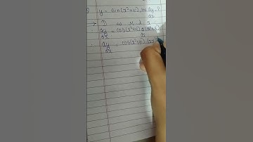 y=sin(x^2+5)then dy/dx=?#differentiate #study #shorts #shortvideo  #physicswallah