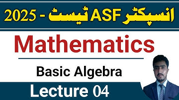 FPSC Inspector ASF syllabus and test preparation | | sufian Goraya | Mathematics lecture 05