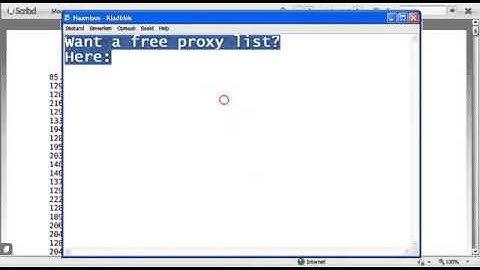 best Free proxy list 2015