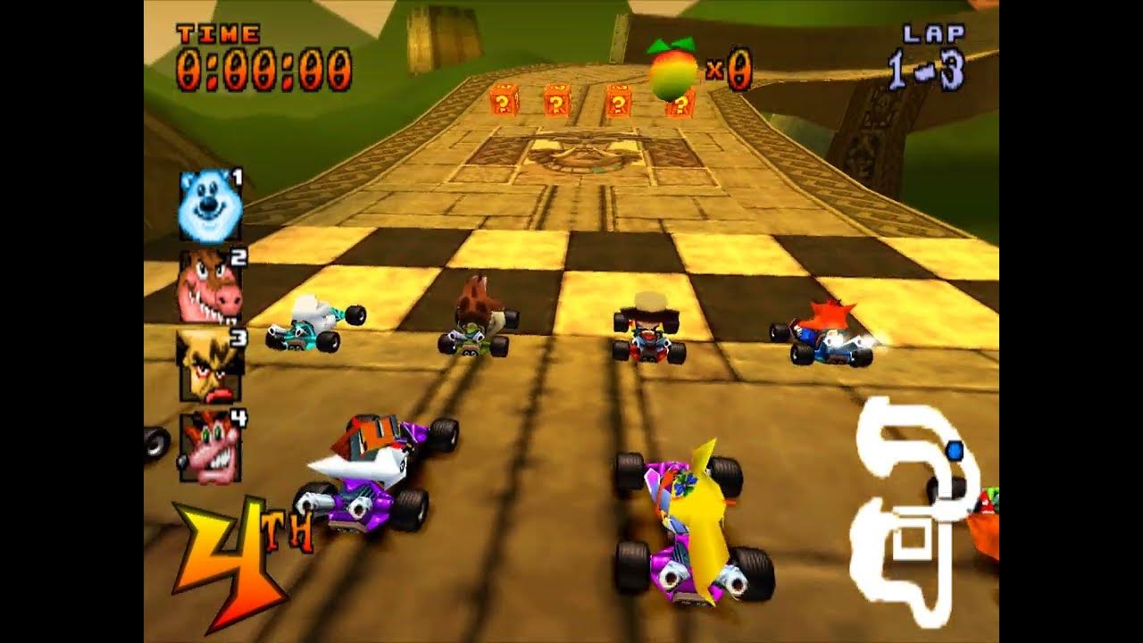 Crash Team Racing Demo (Pizza Hut Disc 1) YouTube