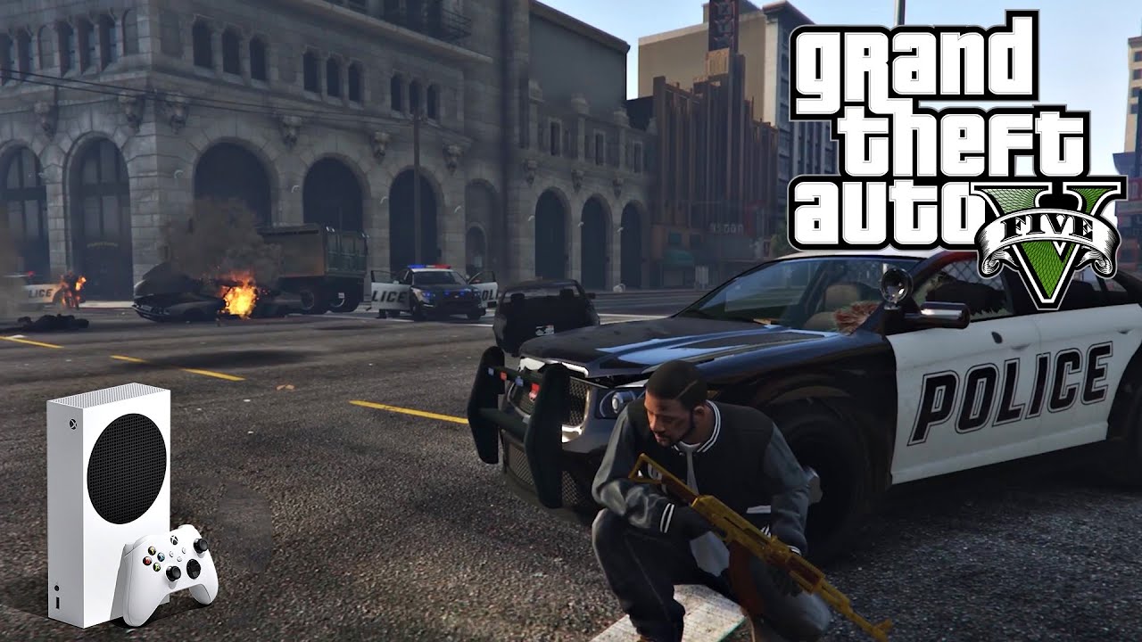 GTA V Gameplay - XBOX SERIES S (1080P 60FPS) (FREE ROAM) 🎮