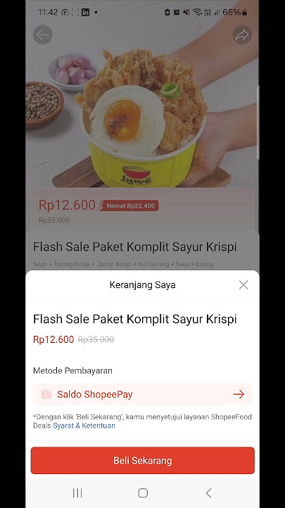 Tutorial pakai Promo Shopeefood Deals #shopee #shopeefood #promoshopee #promohariini