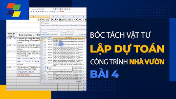 Học Bóc Tách Vật Tư Và Lập Dự Toán Công Trình [Nhà Vườn] Bằng Phần Mềm G8 - Bài 4
