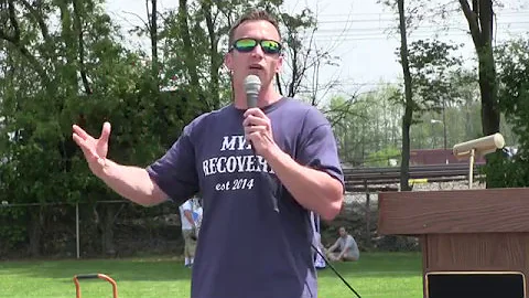 Brian Corson at 2017 Overdose Awareness Day and Me...
