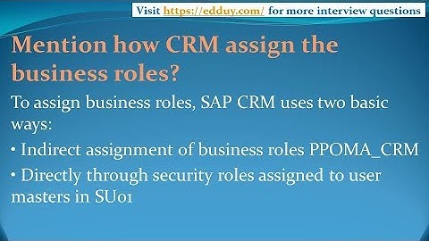 SAP CRM  Interview Questions and Answers for freshers and experienced– Part 5