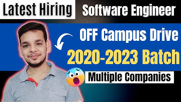 Big OFF Campus Drive For 2020/2021/2022/2023 Batch | Latest Hiring | Job Drive | Oracle | Siemens