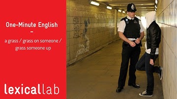 ONE-MINUTE ENGLISH: grass on someone / grass someone up / a grass LEARN WITH LEXICAL LAB