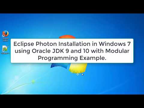 Vídeo: O Eclipse photon oferece suporte a Java 10?