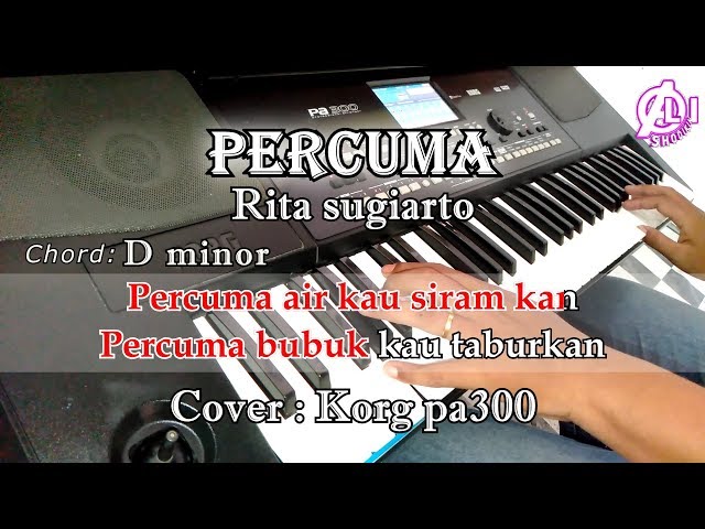 PERCUMA - Rita sugiarto - Karaoke Dangdut Korg Pa300 class=